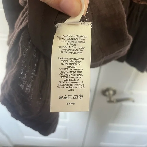 NWT Free People Easy To Love Bubble Mini Dress size medium color expresso beans - Picture 8 of 12